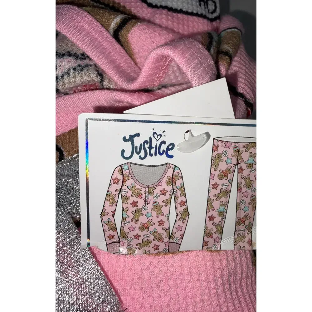 Justice 2 piece Pajama set 14 16 New
